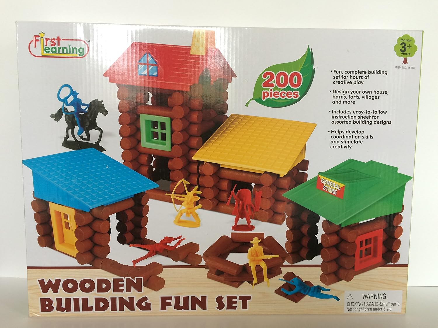wooden building fun set
