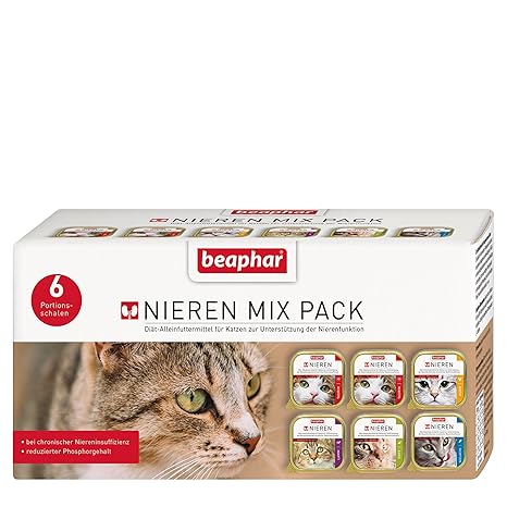 beaphar Nieren & Diät Mix Pack für Katzen 6 x 100g