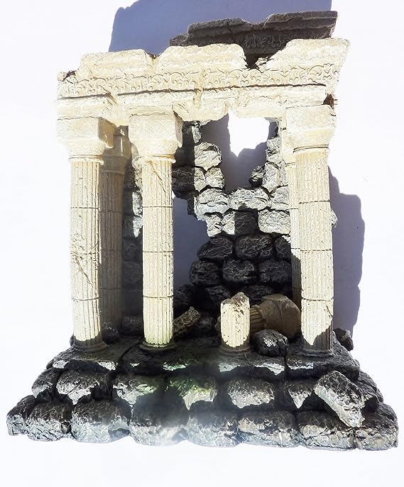 Aquarium Ruins Ornaments, Suitable for Tropical and Goldfish Aquariums