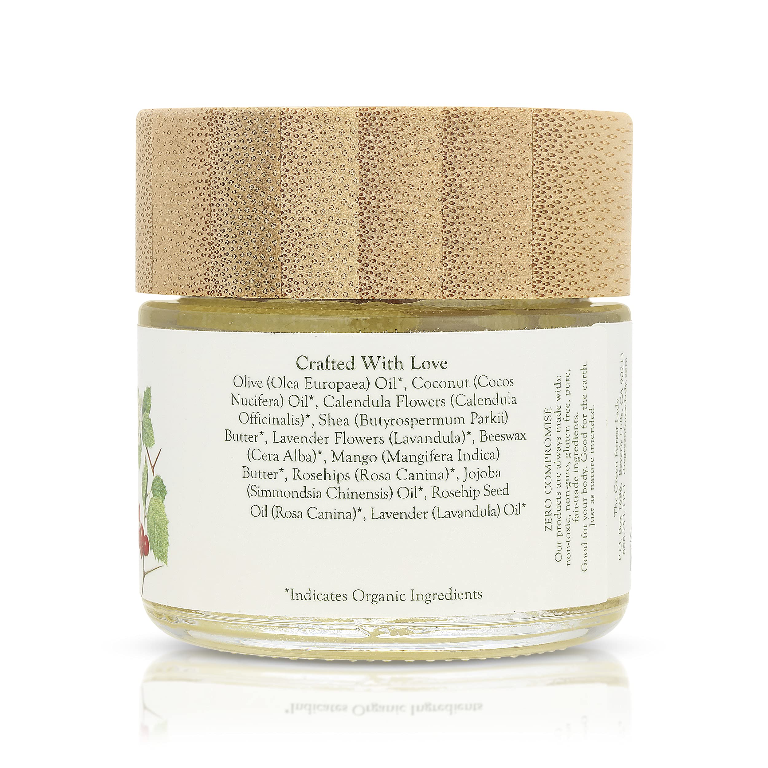 Green Forest Lady-Organic Growing Belly Balm to Support Skin as it Stretches in Pregnancy | Improves Elasticity | Moisturizes Skin | Soothes Itching | 2 FL. OZ./59.15 ML.