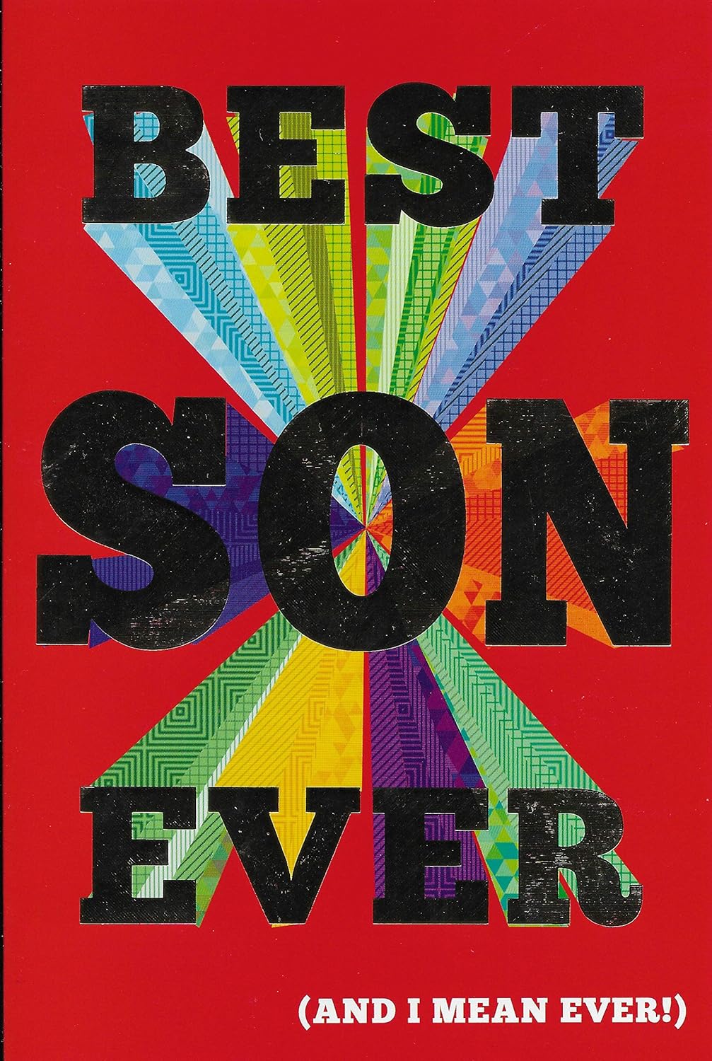 For A Special Son Birthday Card - Size 6" X 9", Green, 6 x 9 inch