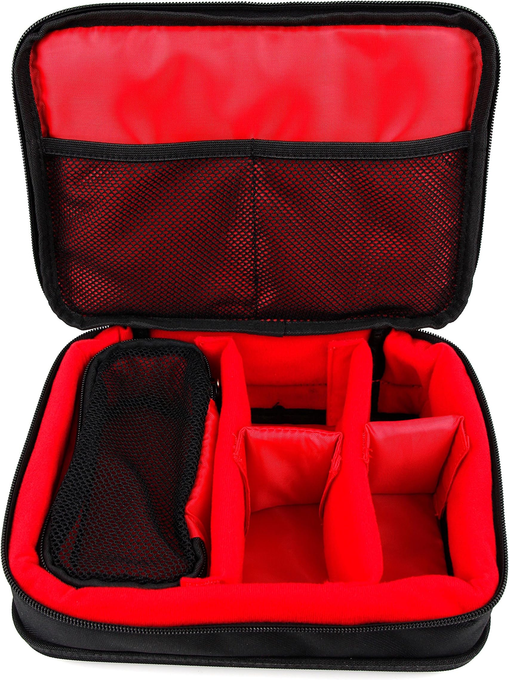 DURAGADGET Protective Black & Red EVA Storage Case - Compatible with the indiegogo instamic Go | indiegogo instamic Pro