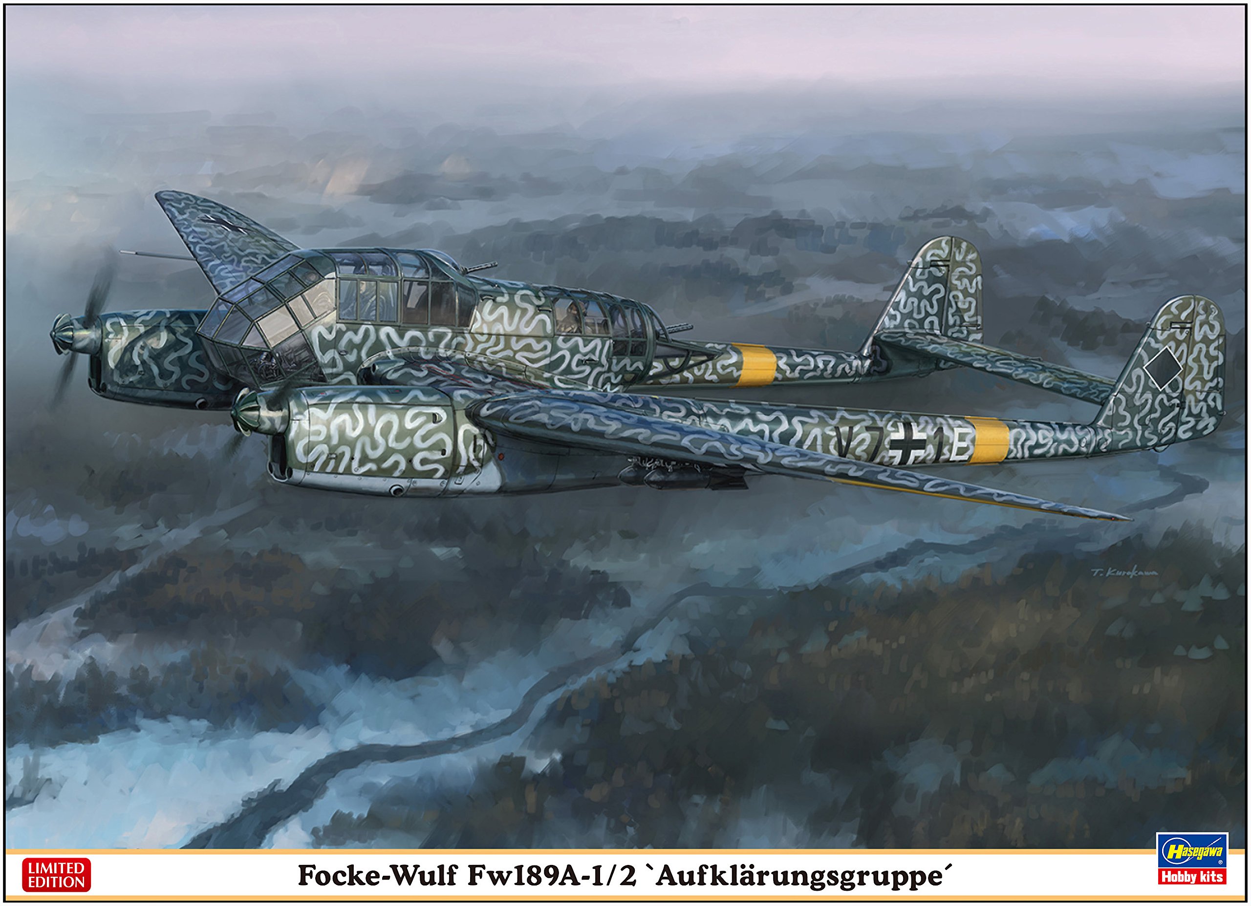 Hasegawa 002275 1/72 Focke-Wulf FW 189A- 1/2 Reconnaissance Group Plastic Model Kit Model Railway Accessories, Hobby, Model Building, Multicoloured