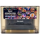 Retrotech 800 In 1 Multi Game Cartridge LED Version For SNES Super Nintendo Game Console - Includes Retrotech Printed Instructions