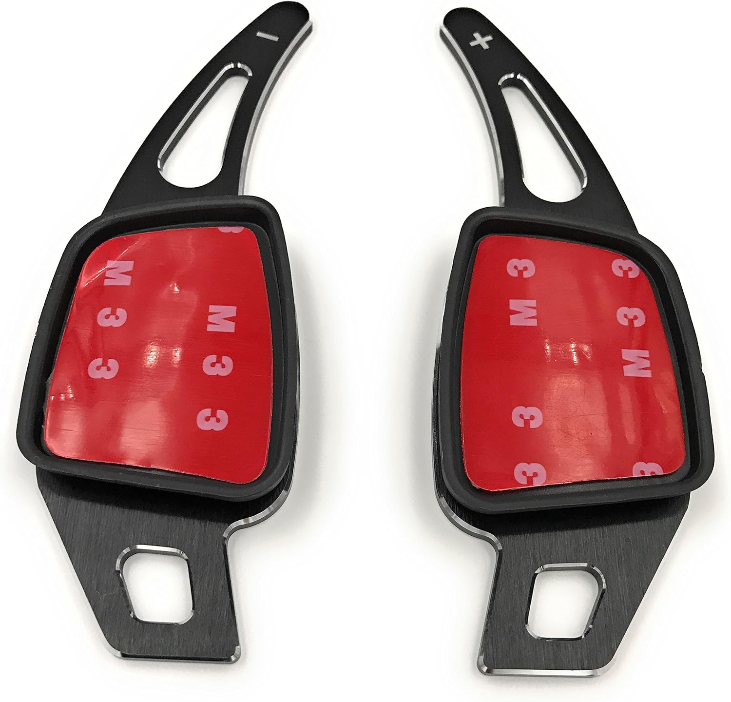 H-Customs Brushed Aluminum Shift Paddles For Audi A4, A5, TT, TTS, Q7 2015-2019 – Black