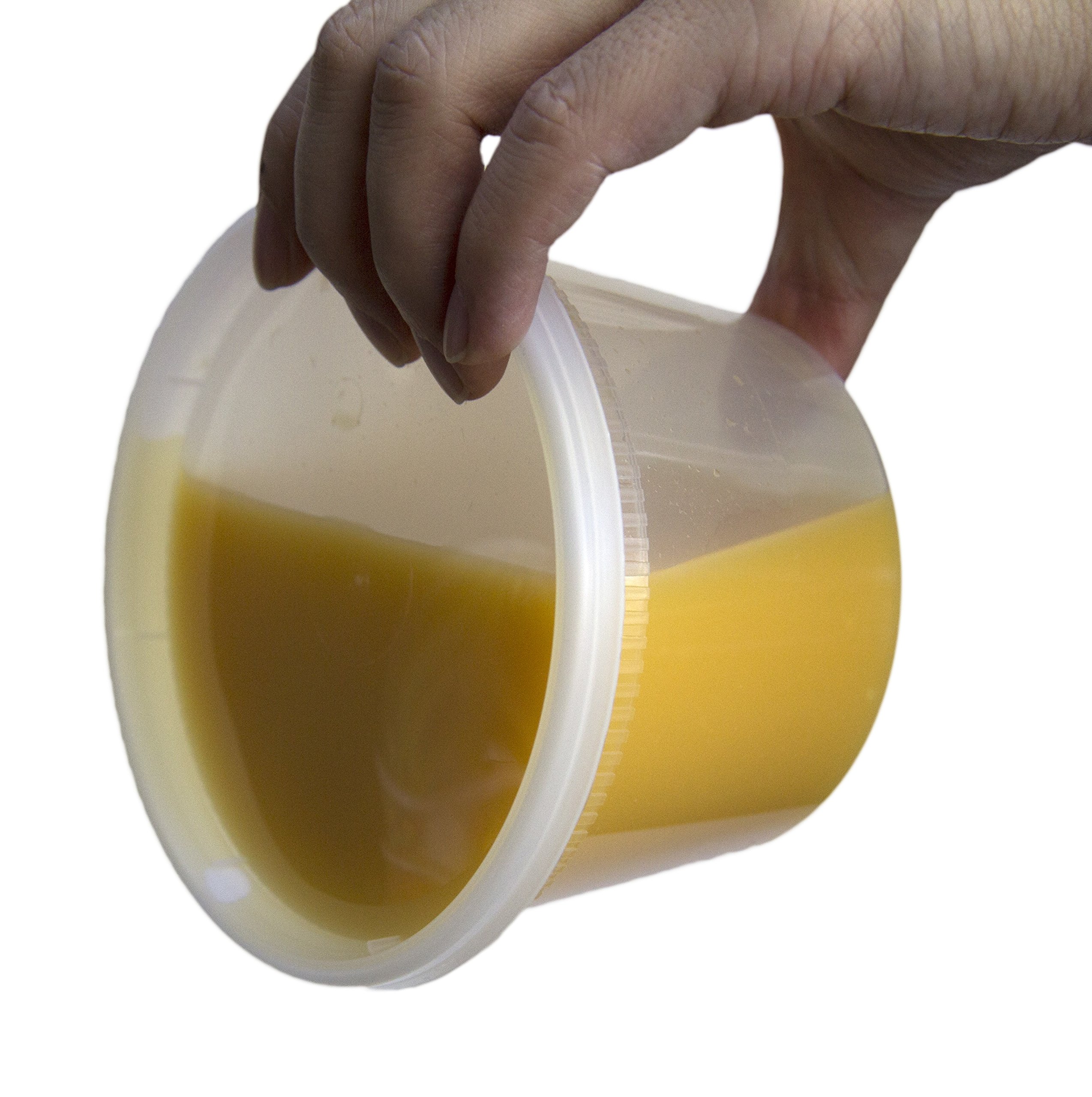 Food Storage Containers with Lids, Round Plastic Deli Cups, US Made, 16