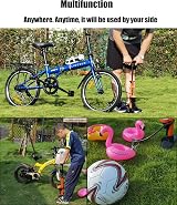 GOBKO Bike Pump Floor Pump with Gauge Presta Schrader 160 PSI High Pressure view 6