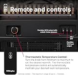 Dimplex Leckford Large Optiflame Electric Stove 2kW Remote Control Black view 6