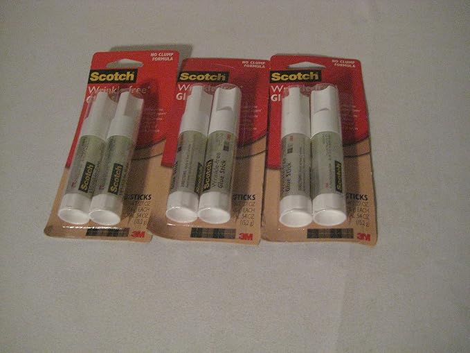 Scotch WrinkleFree Glue Sticks 2/Pkg.27oz (3 pack