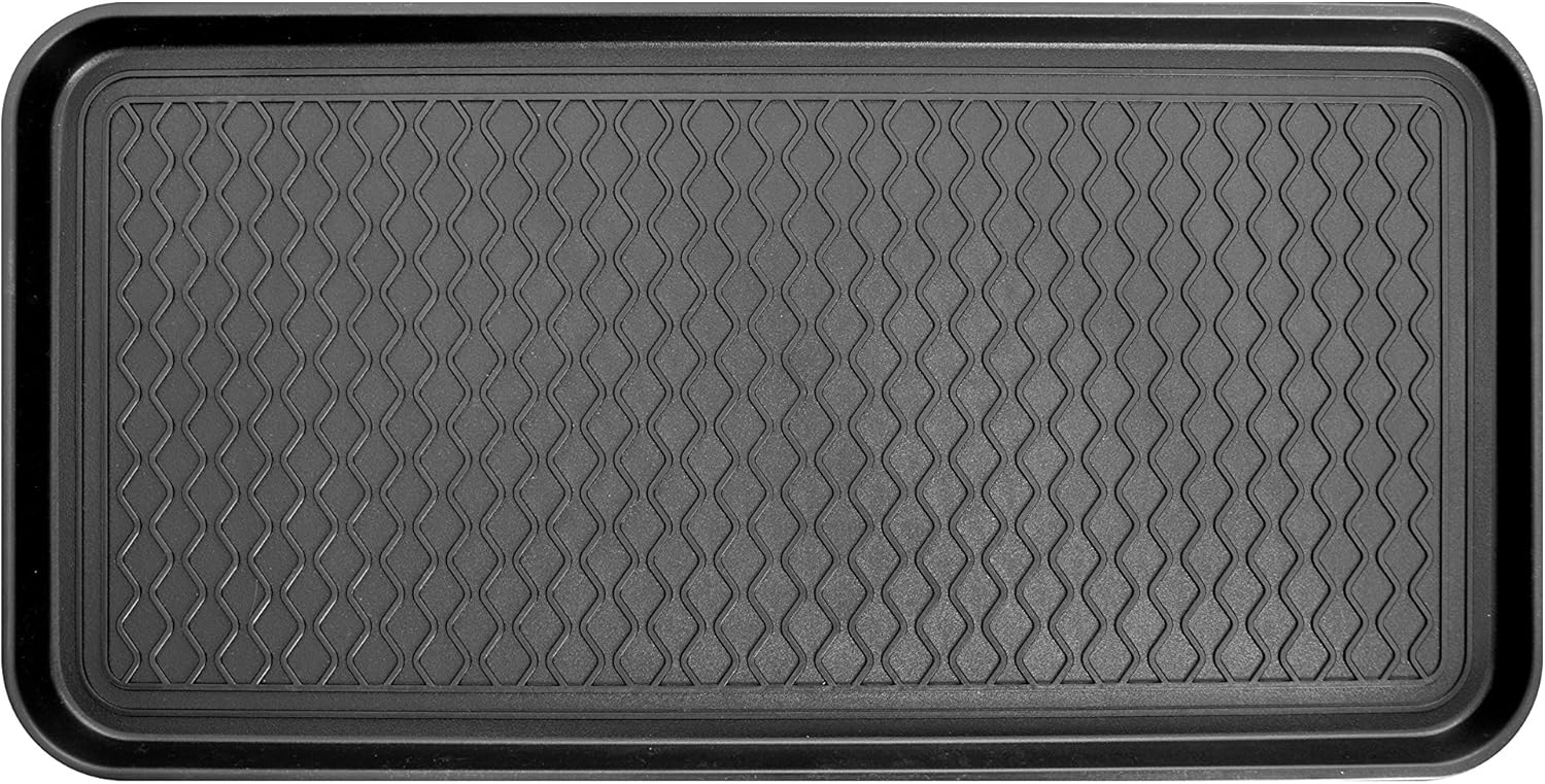Ottomanson TRY400-30X15 Try Trays, 30" X 15", Black: Furniture & Decor