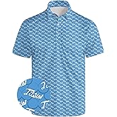 MSCPZH Mens Golf Shirts Golf Polo Shirts for Men Short Sleeve Polo Shirts Golf Gifts