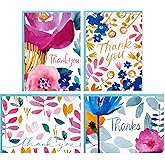Hallmark Thank You Notes Assortment (48 Blank Cards with Envelopes) Watercolor Florals