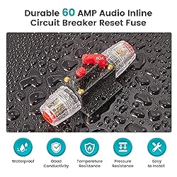 NuIth 60 Amp Fuse Holder Stereo Inline Fuse