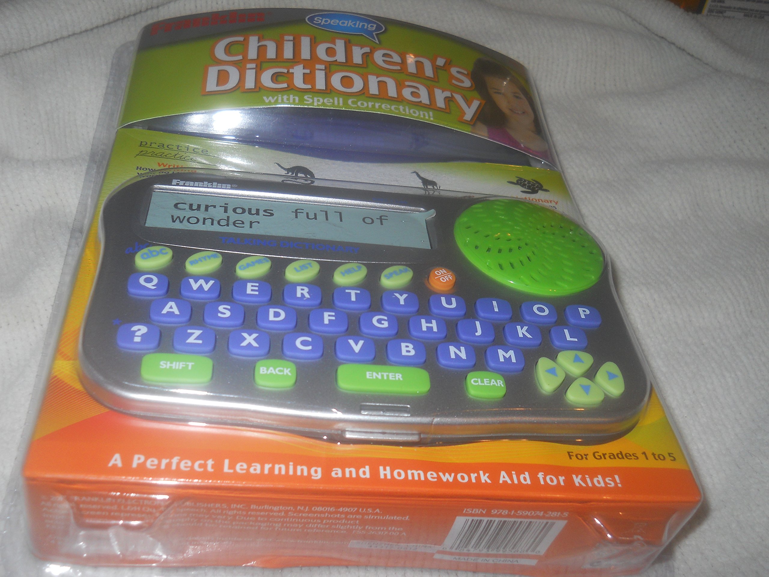 Franklin KID-1240 Children's Talking Dictionary and Spell Corrector