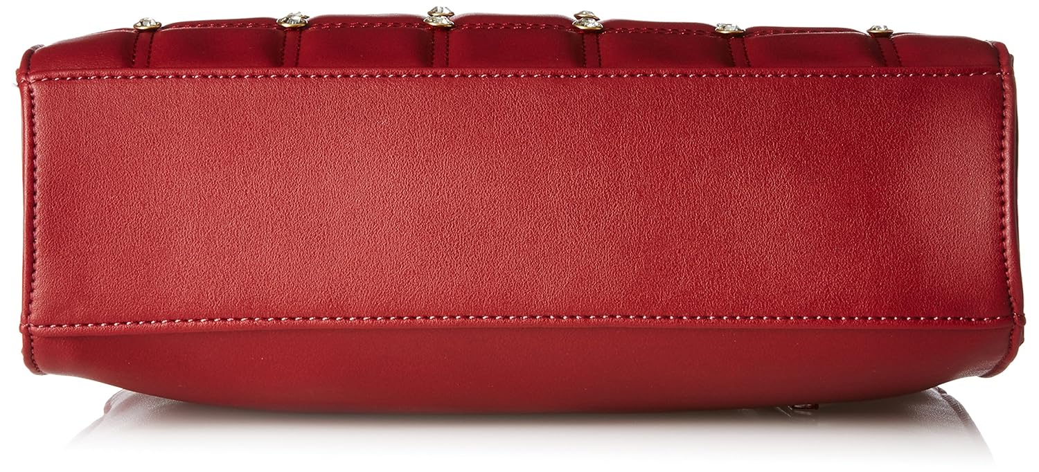 caprese grenda women's satchel (dark red)