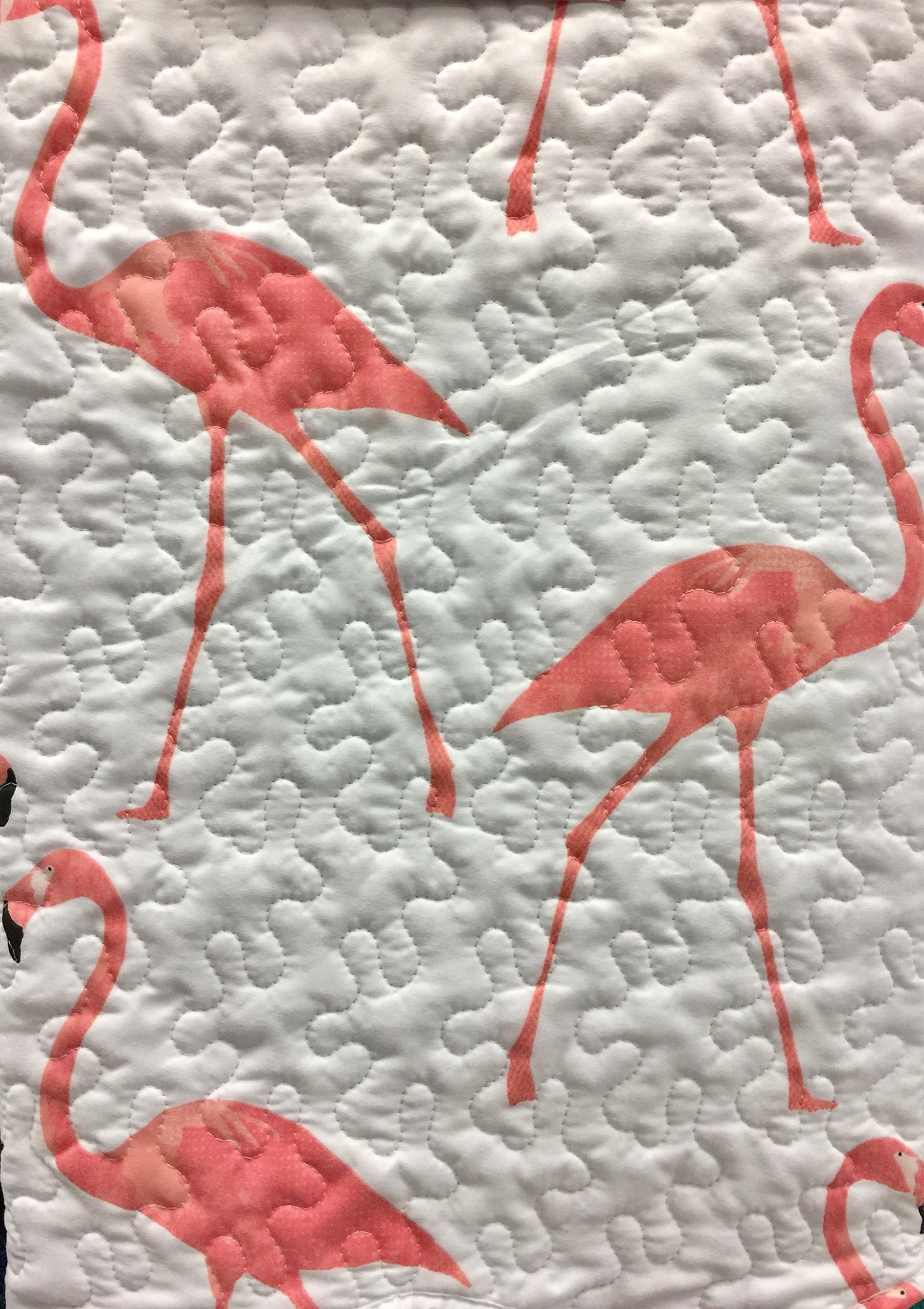 Ivy Hill Home Quilted Throw Blanket 50" x 60" - Miama Flamingo