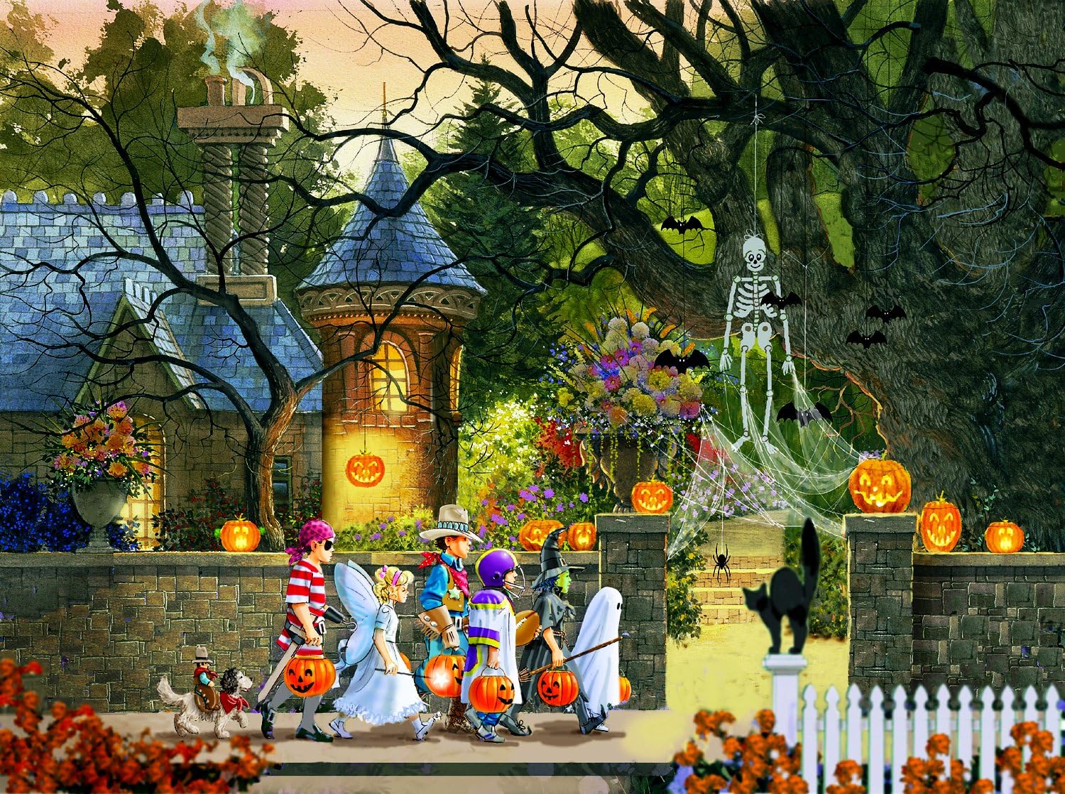 Friends on Halloween 1000 pc Jigsaw Puzzle, Jigsaw Puzzles Amazon Canada