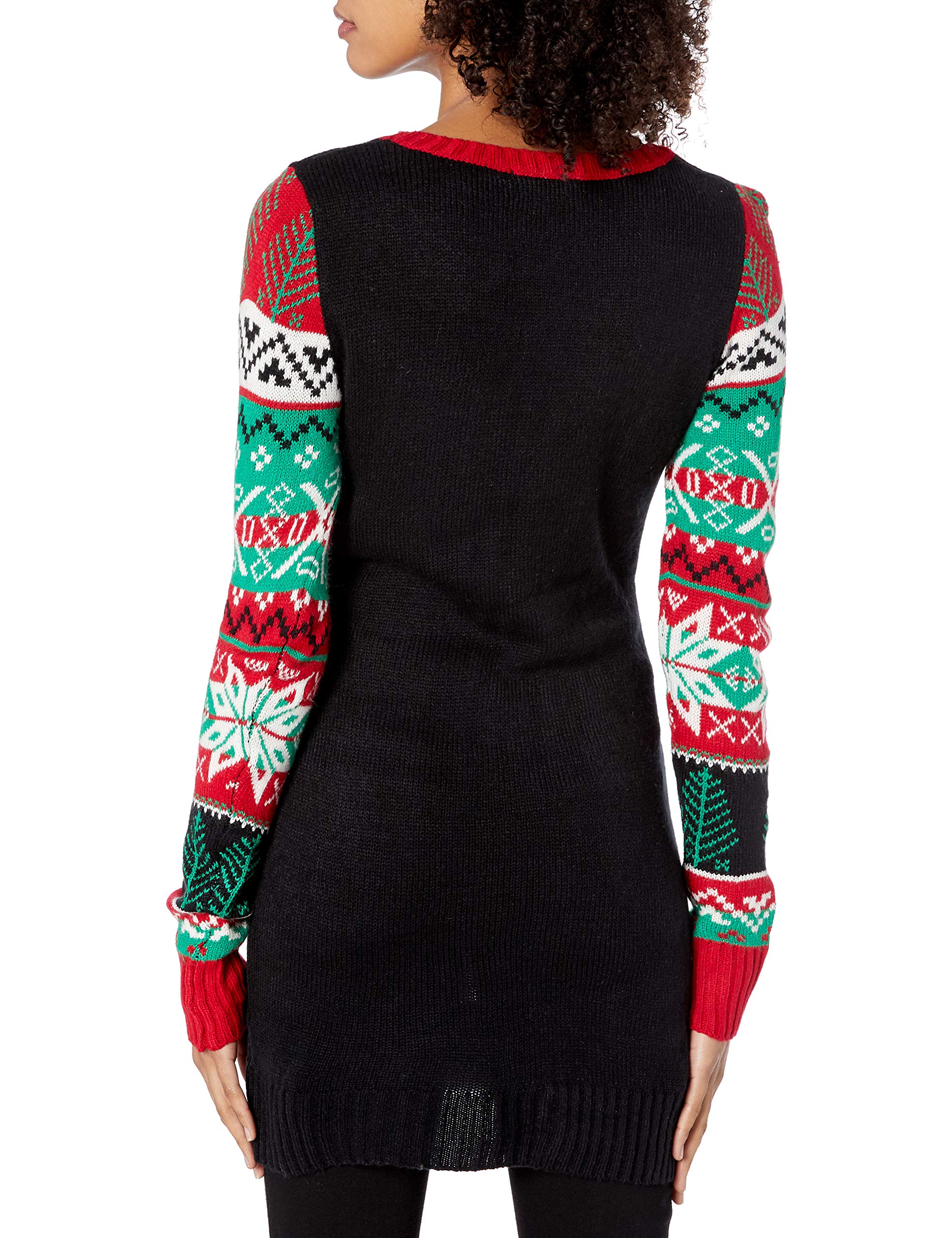 Blizzard Bay Juniors Jolly Santa Tunic Christmas Sweater - Image 4