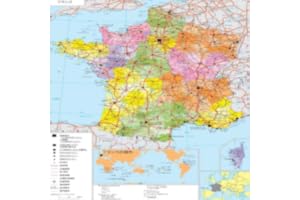 Map of France in Japanese