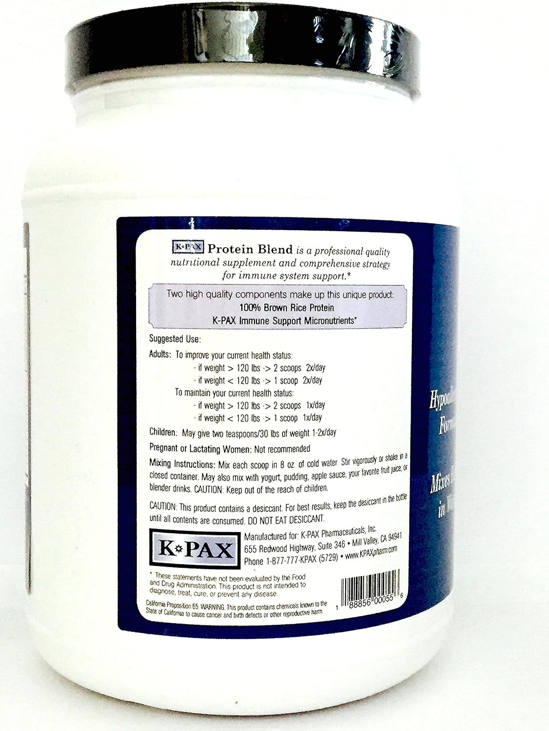 K-PAX Protein Blend - Immune Booster - 30 Servings: Health & Personal Care