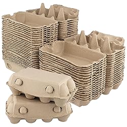 GINLANK 45 PCS 8 Count Egg Cartons Bulk, 7.8 x 4.3