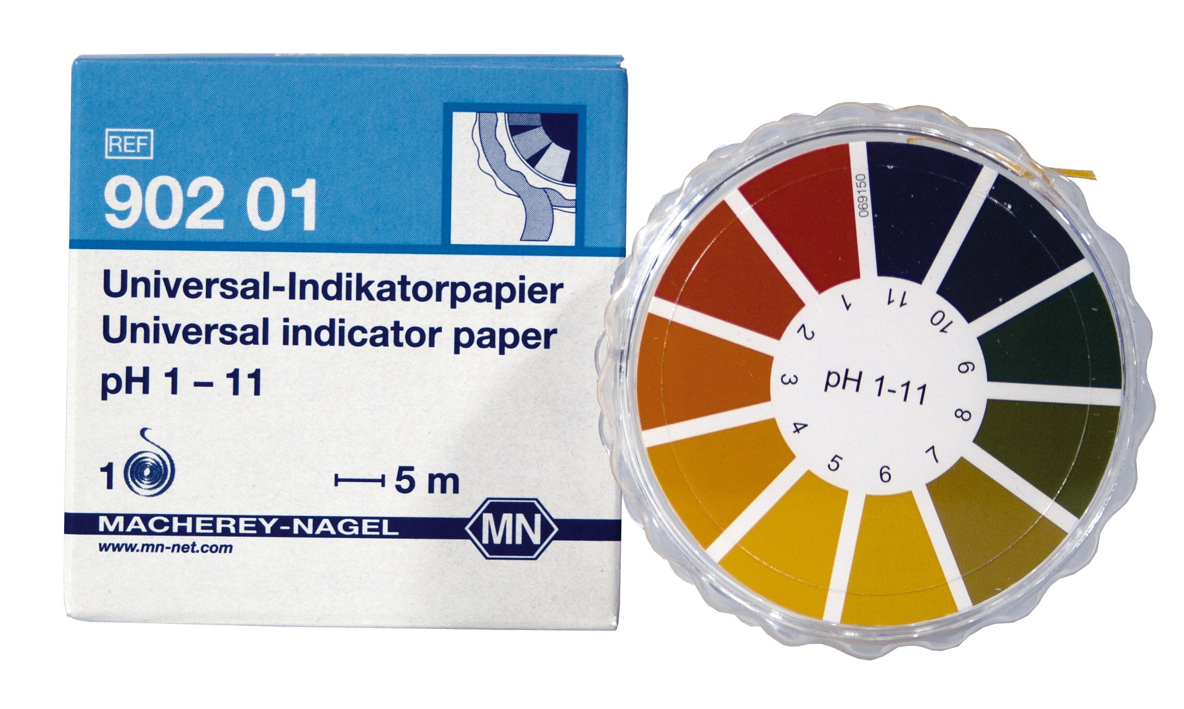 Camlab 1138816 Universal Indicator Paper, pH 1-11, 6 m x 7 mm Reel