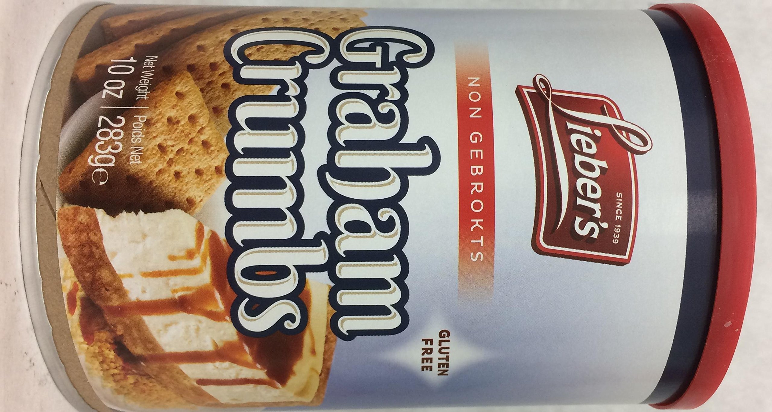 Lieber's Non Gebrokts Gluten Free Graham Crumbs Kosher For Passover 10 oz. Pack Of 3.