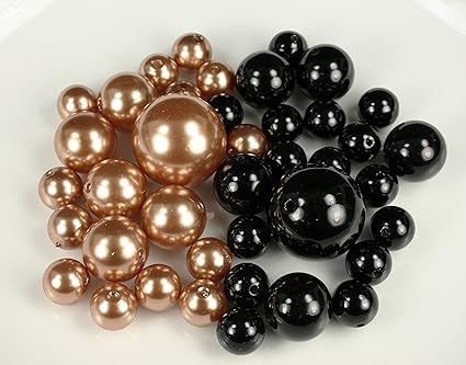 Amazon Com Dpc Elegant Vase Fillers 125 Assorted Pearls Beads