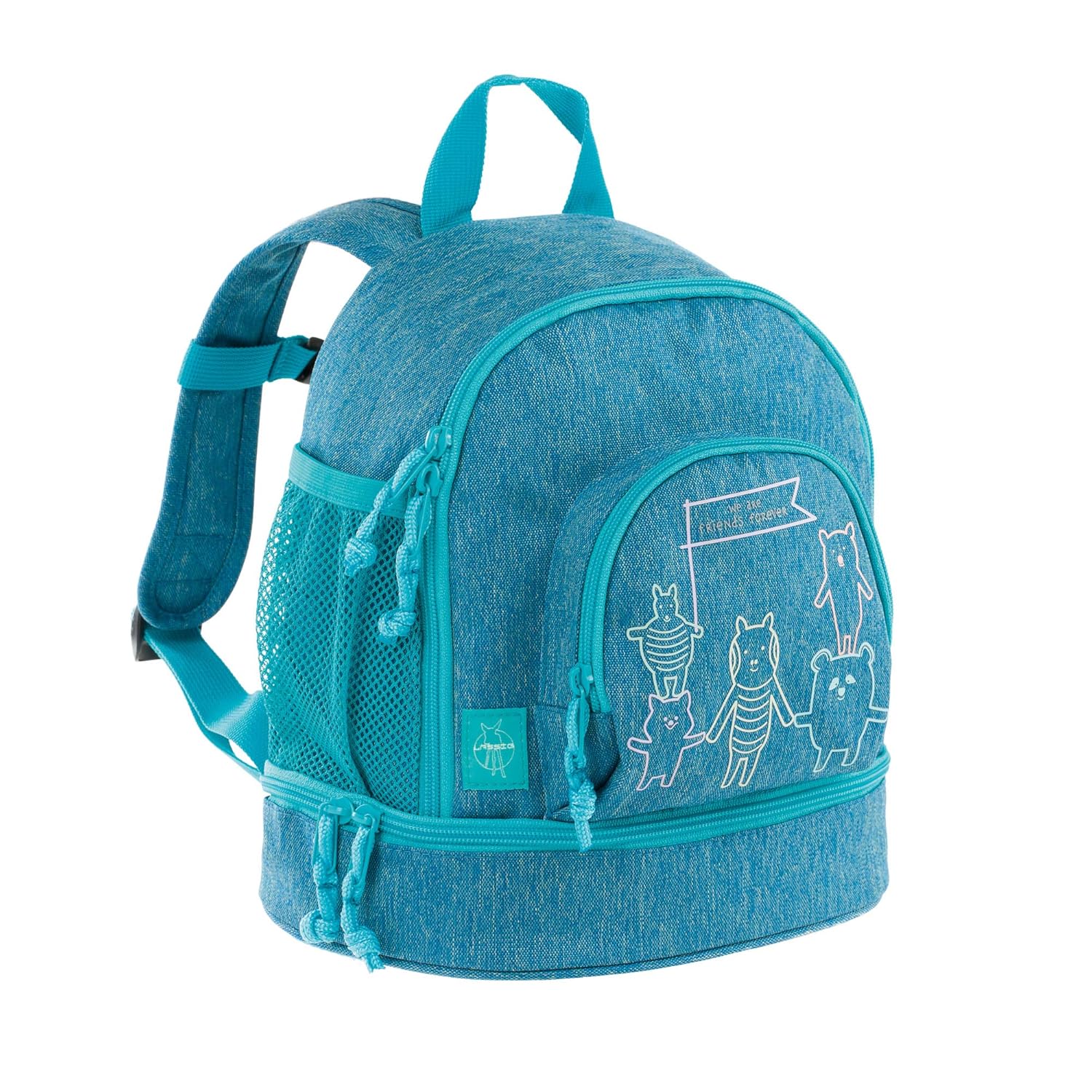 mini backpack blue