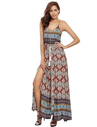 Floerns Women's Sundress Maxi Long Dress at Amazon Women's ...