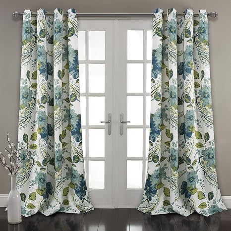 Buy Lush Decor Floral Paisley Window Curtain Panel Set Of 2 84