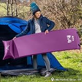 Trail Outdoor Leisure Trail Self-Inflating Camping Mat with Pillow Purple view 2