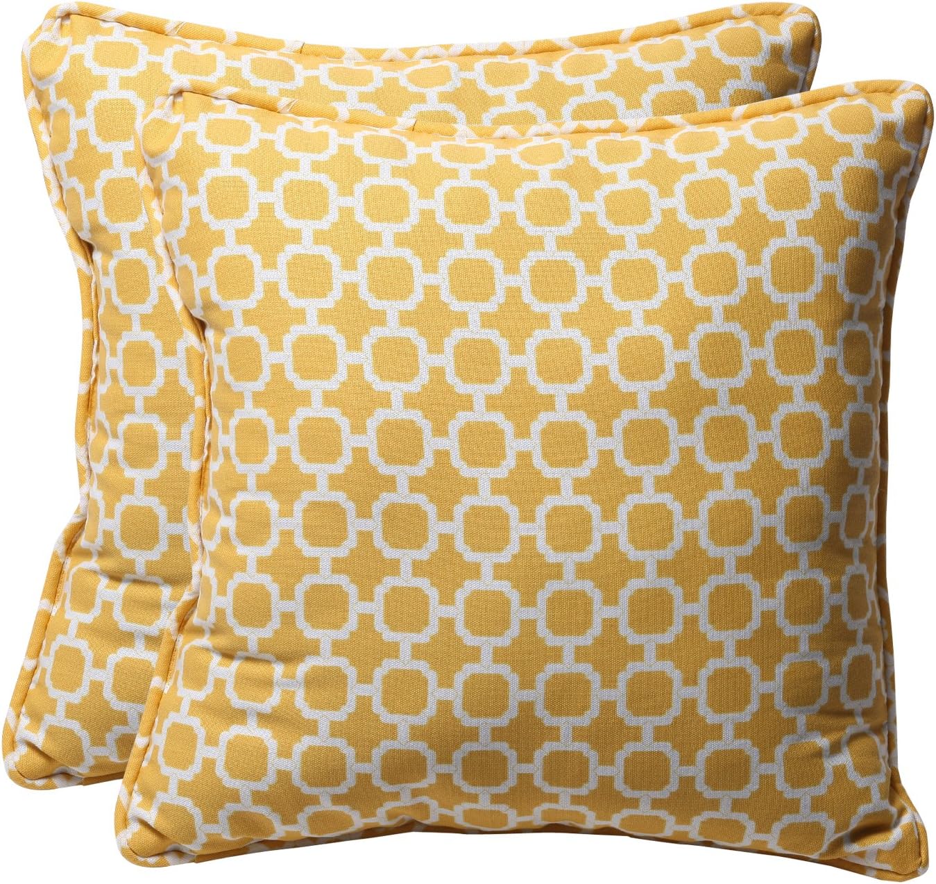 Pillow Perfect Outdoor/Indoor Hockley Banana Throw Pillows
