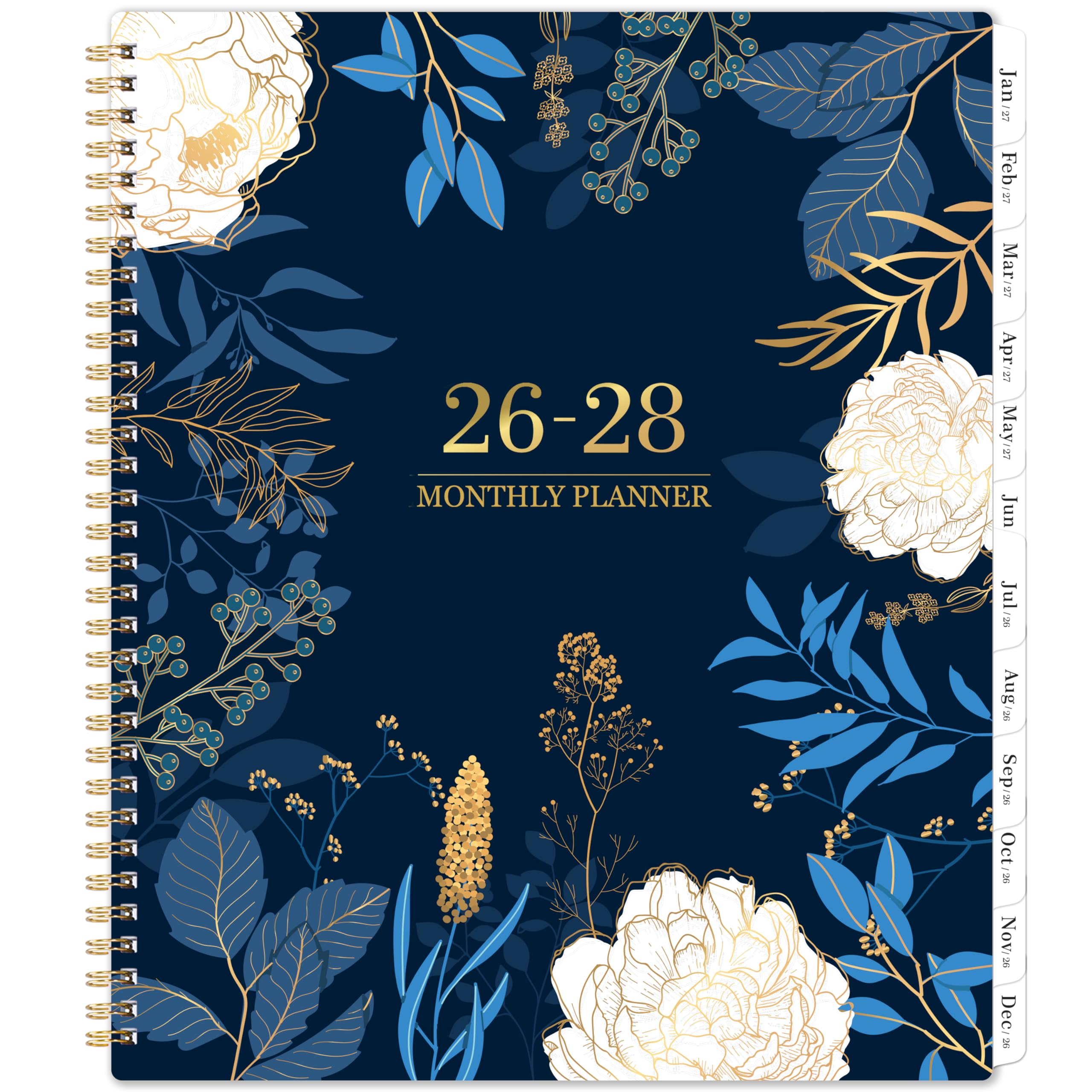Photo 1 of 2026-2028 Monthly Planner - 2 Year Monthly Planner/Calendar 2026-2028, July 2026 - June 2028, 11" x 9", 24 Monthly Planner with Tabs, Back Pocket, Holidays, Twin-Wire Binding, Note Pages