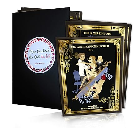 Coupons für Sie & Ihn – 12 Deluxe Sex Gutscheine für Paare | Erotik Geschenk für Männer und Frauen | Geschmackvolle Liebesgut