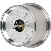 MaXimum Proteus Aneroid Barometer - Nickel Case, Silver Dial