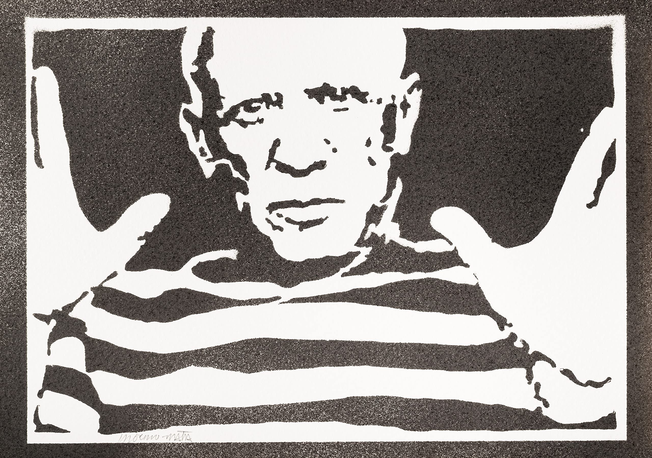 moreno-mata Real Handmade Graffiti Pablo Ruiz P... Poster Room Decor Home Wall Art Decoration Bedroom Gifts for Men and Women