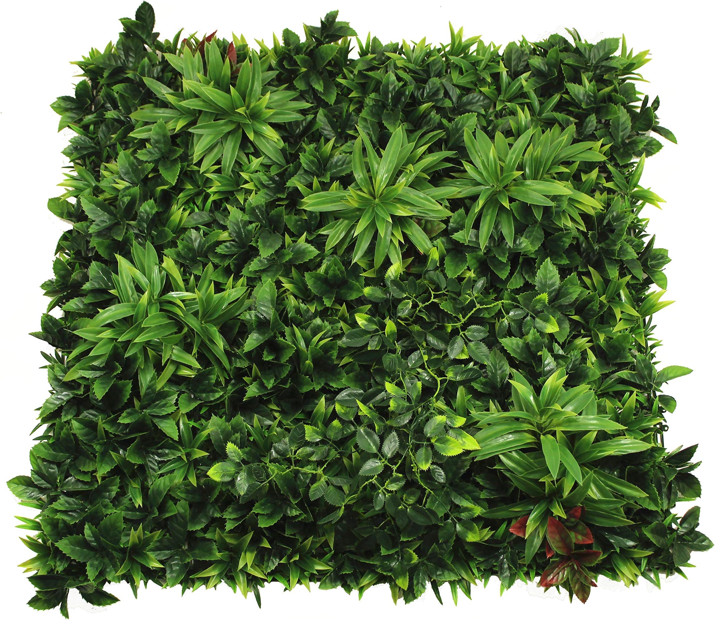 Unique Forest Arts Assorted Foliage Vertical Landscape Wall,Artificial Plant Wall,Green Wall - 40"X 40" (Indoor/Outdoor UV)