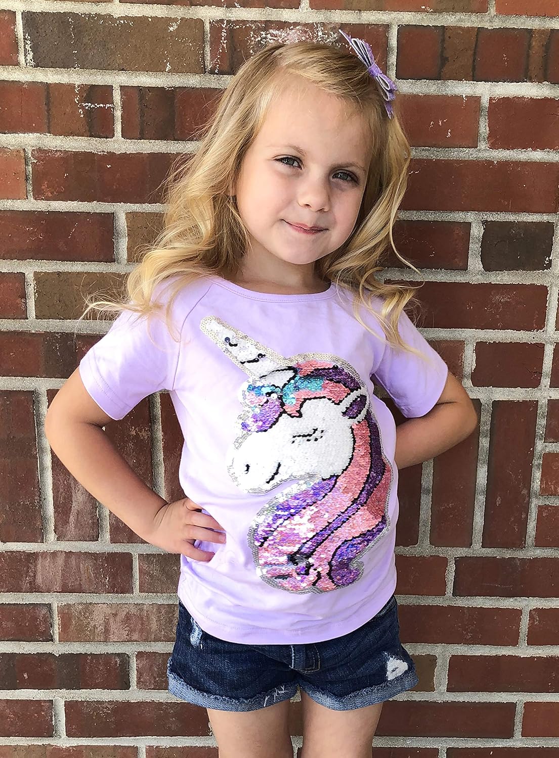 Two way sequin top girl Outlet