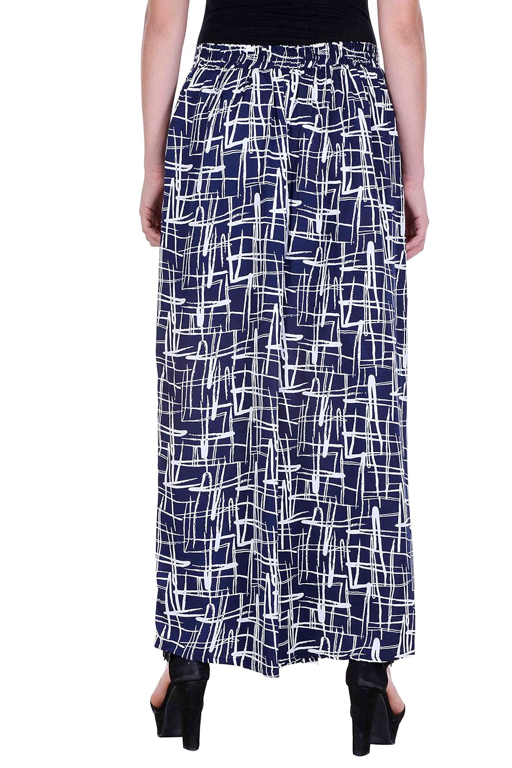 deewa lined blue printed palazzo