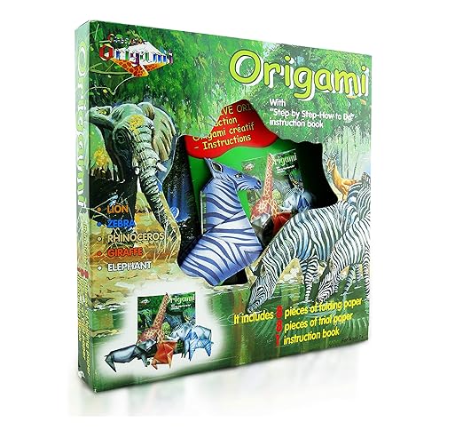 Amazoncom Origami Kit For Kids Jungle Edition 16 Pieces
