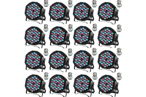 HOLDLAMP Rechargeable Par Lights 36W RGB Battery Powered, Wireless LED Par Lights DJ Uplights Sound Activated Remote Control for Wedding Events Club Party Church Stage Lighting