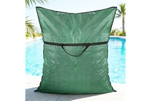 Biggun 47×57in Large Pool Safety Cover Storage Bag - Effortless Front Long Handles Pool Cover Bag with Smooth Zipper for Pool