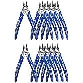 YEGEOOE Small Wire Cutters, 10PACK Precision Diagonal Cutting Pliers Side Cutter, Nippers, Micro Flush Cutters, Shear Cutters, Wire Snips