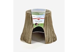 Kaytee Natural Tree Trunk Habitat Hideout for Pet Dwarf Rabbits, Guinea Pigs, Hamsters, and Chinchillas, Large