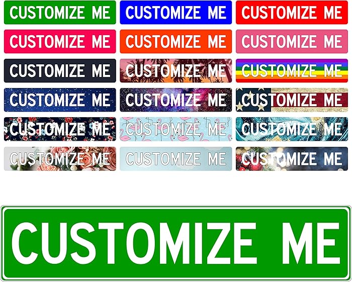 Custom Street Signs, 18" x 4" Green | 'Add Your Text' Personalized Road Sign, Create Your Own Sign - Aluminum Sign, Unique Gift