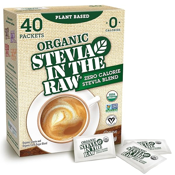 STEVIA IN THE RAW ORGANIC STEVIA SWEETENER PACKETS,...