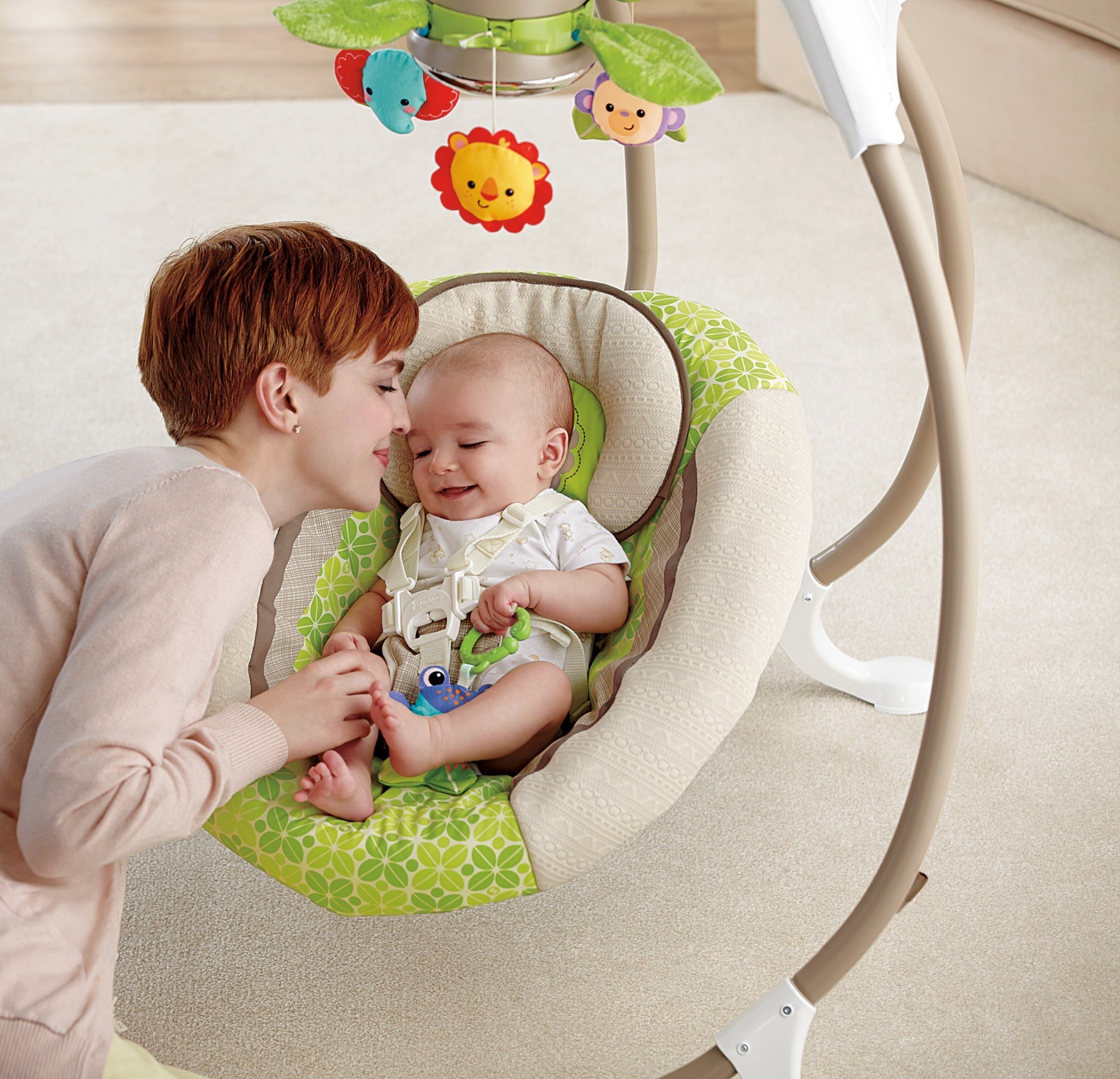 fisher price cradle n swing rainforest