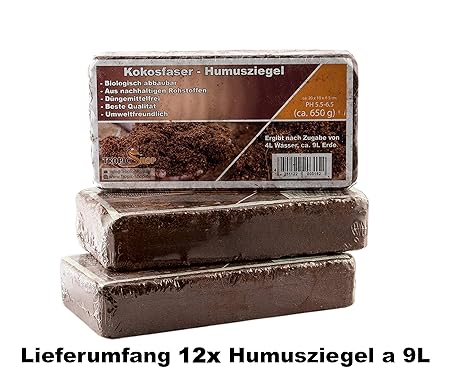 Kokoseinstreu Bodengrund, Terrarienerde für Reptilien - einfach partitionierbare Kokoserde - XXL Humusziegel als Terrarium Ei