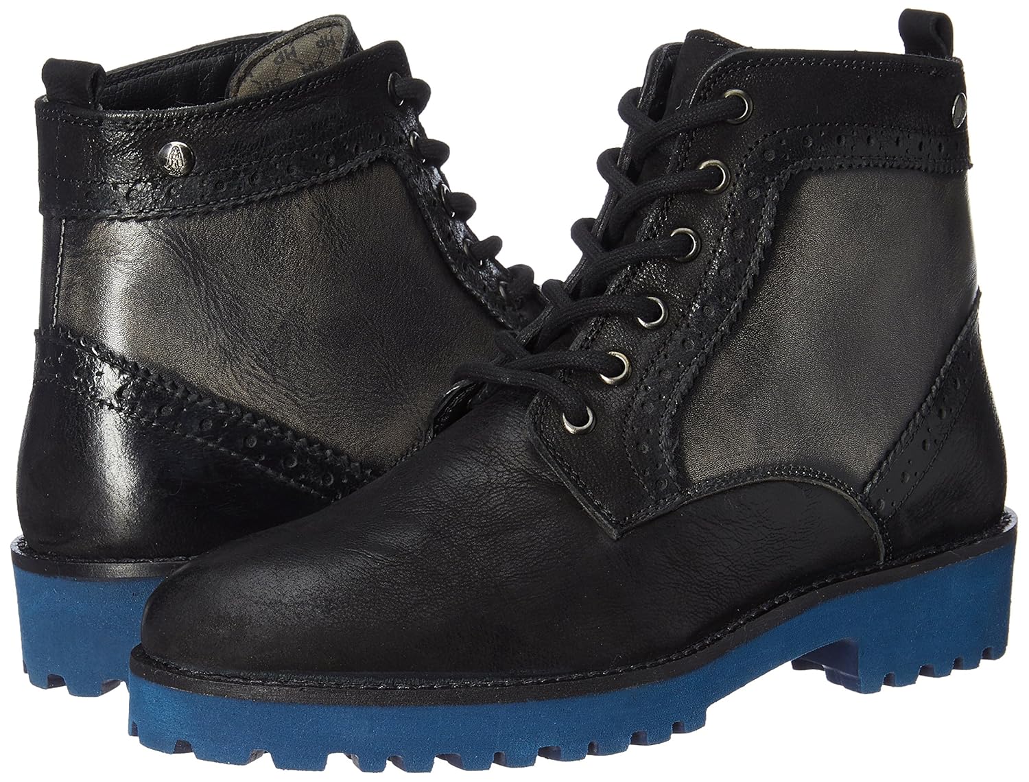 hush puppies women's betty black leather boots - 4 uk/india (37 eu)(5046956)